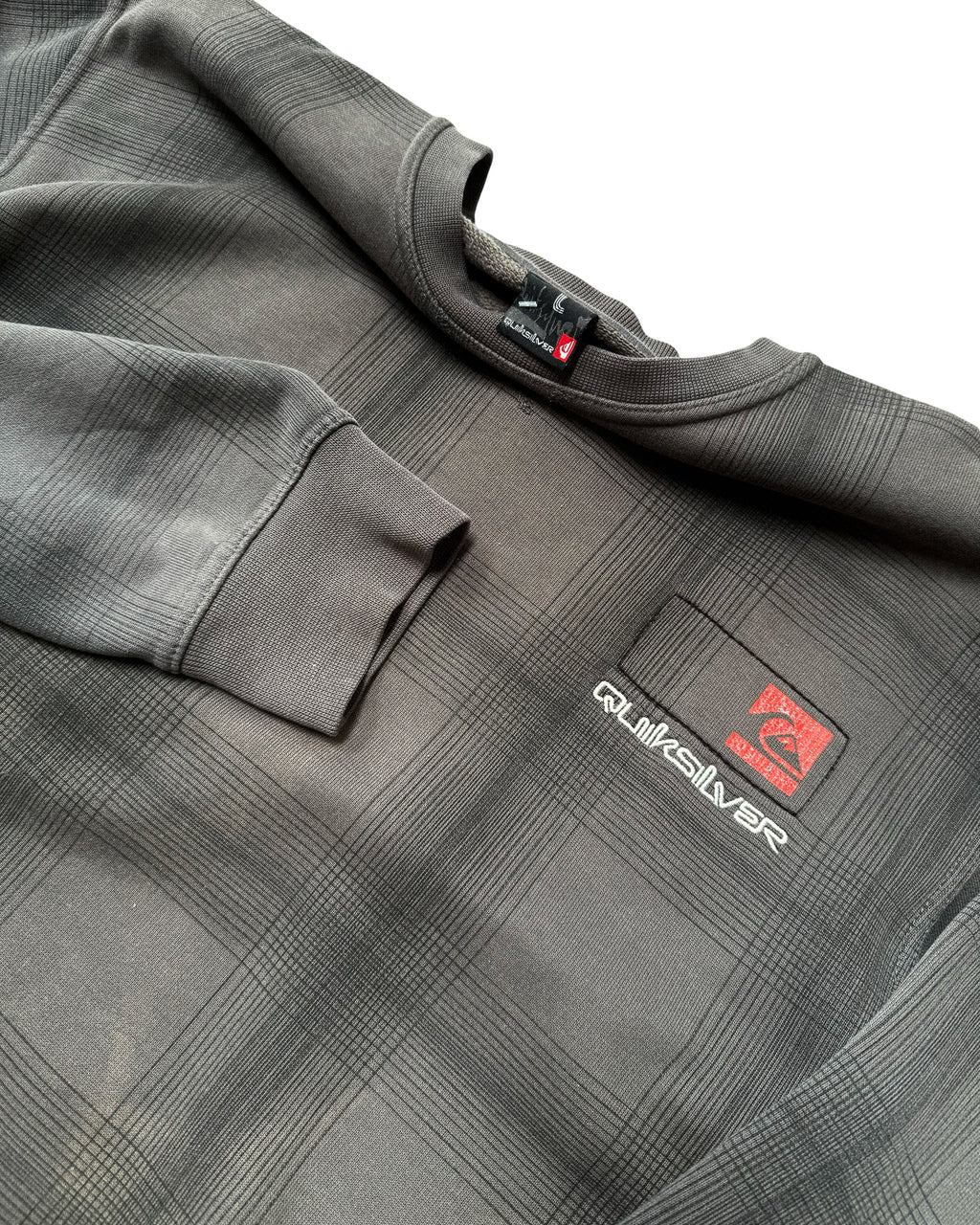 2000'S QUIKSILVER GRID SWEATSHIRT - M