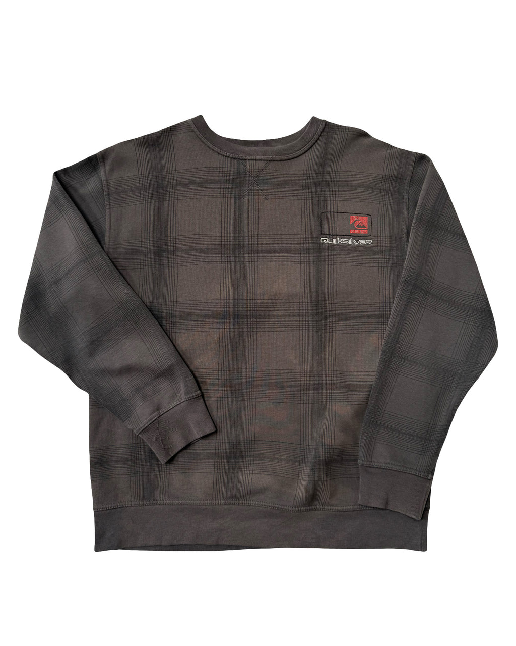 2000'S QUIKSILVER GRID SWEATSHIRT - M