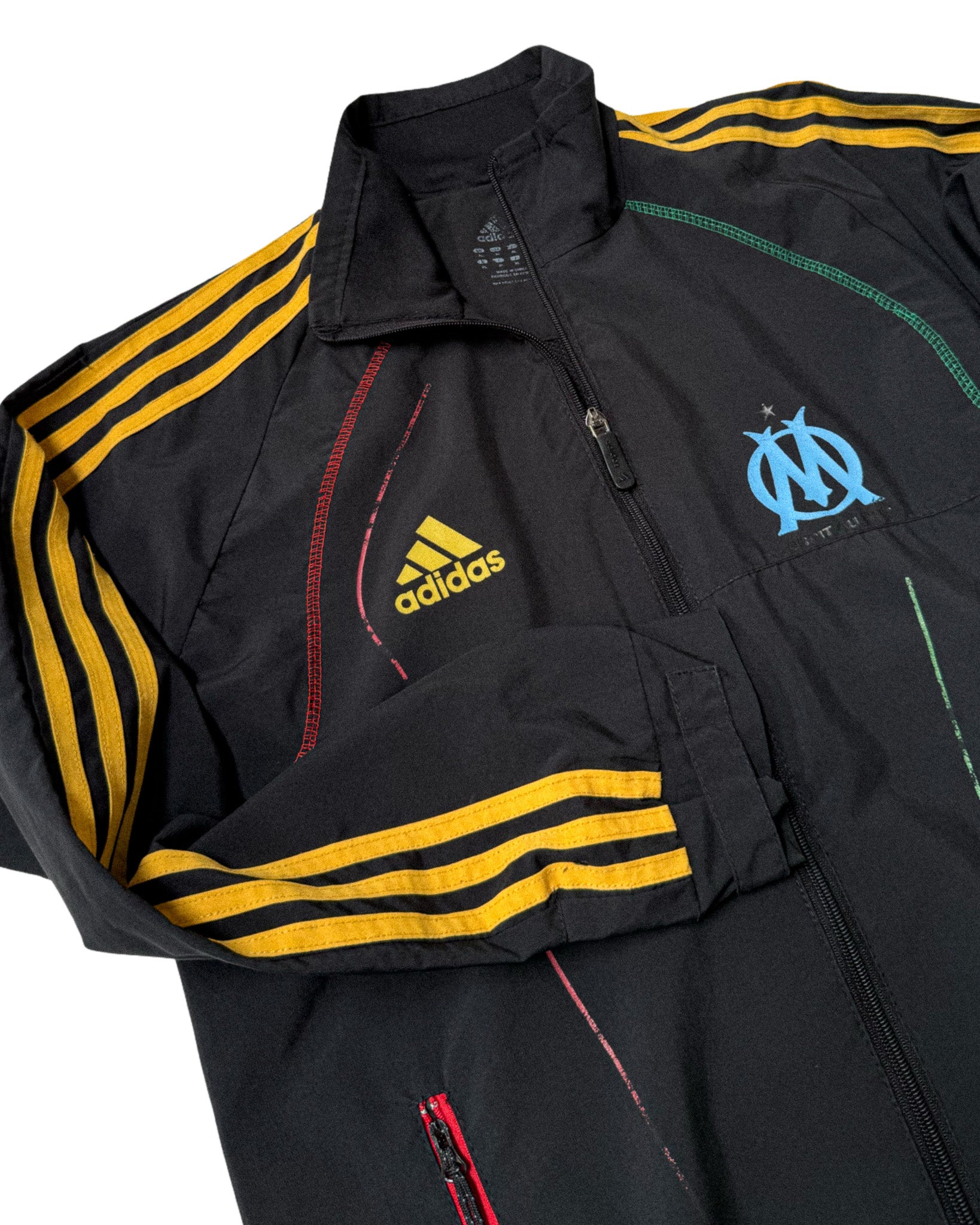 2010 ADIDAS OLYMPIQUE MARSEILLE FOOTBALL JACKET - M