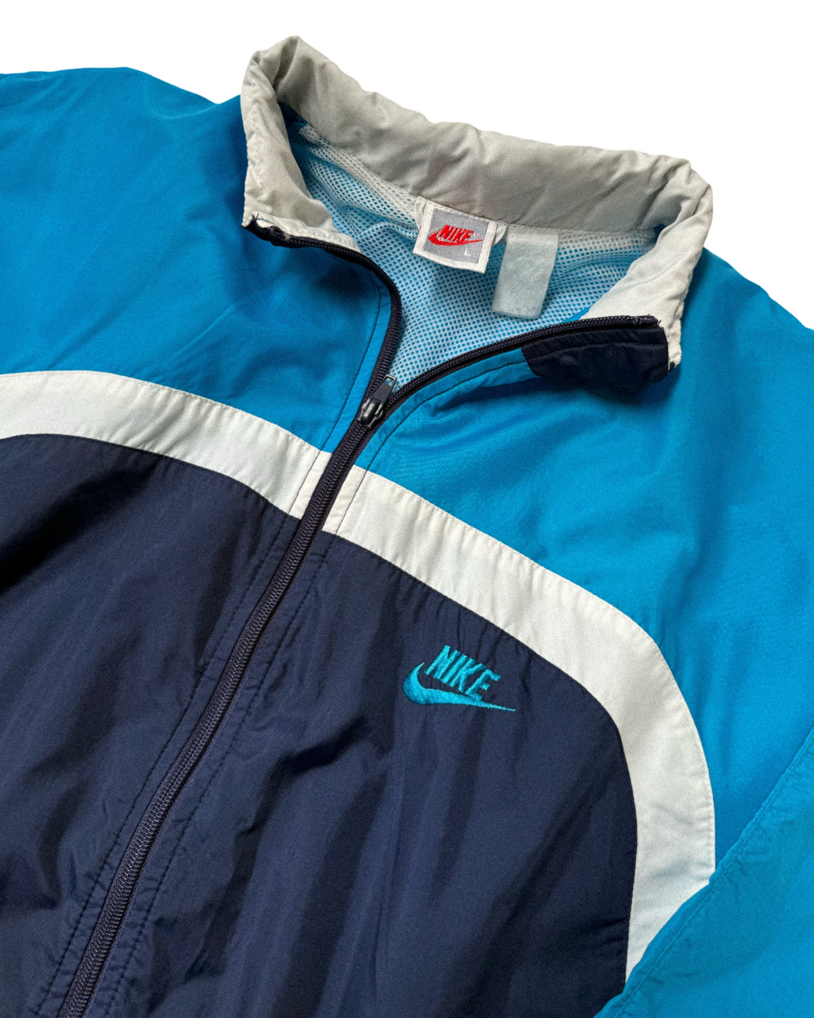 1990'S NIKE THREE-TONE SPRAY JACKET - L