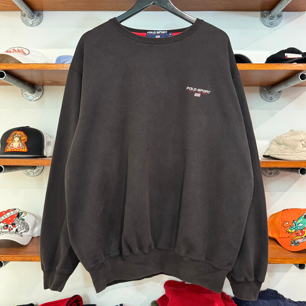 1990'S RALPH LAUREN POLO SPORT EMBROIDERED SWEATSHIRT - XXL