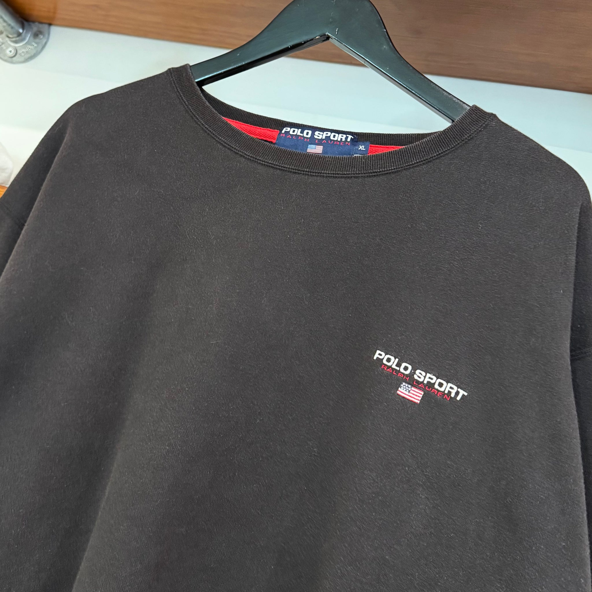 1990'S RALPH LAUREN POLO SPORT EMBROIDERED SWEATSHIRT - XXL