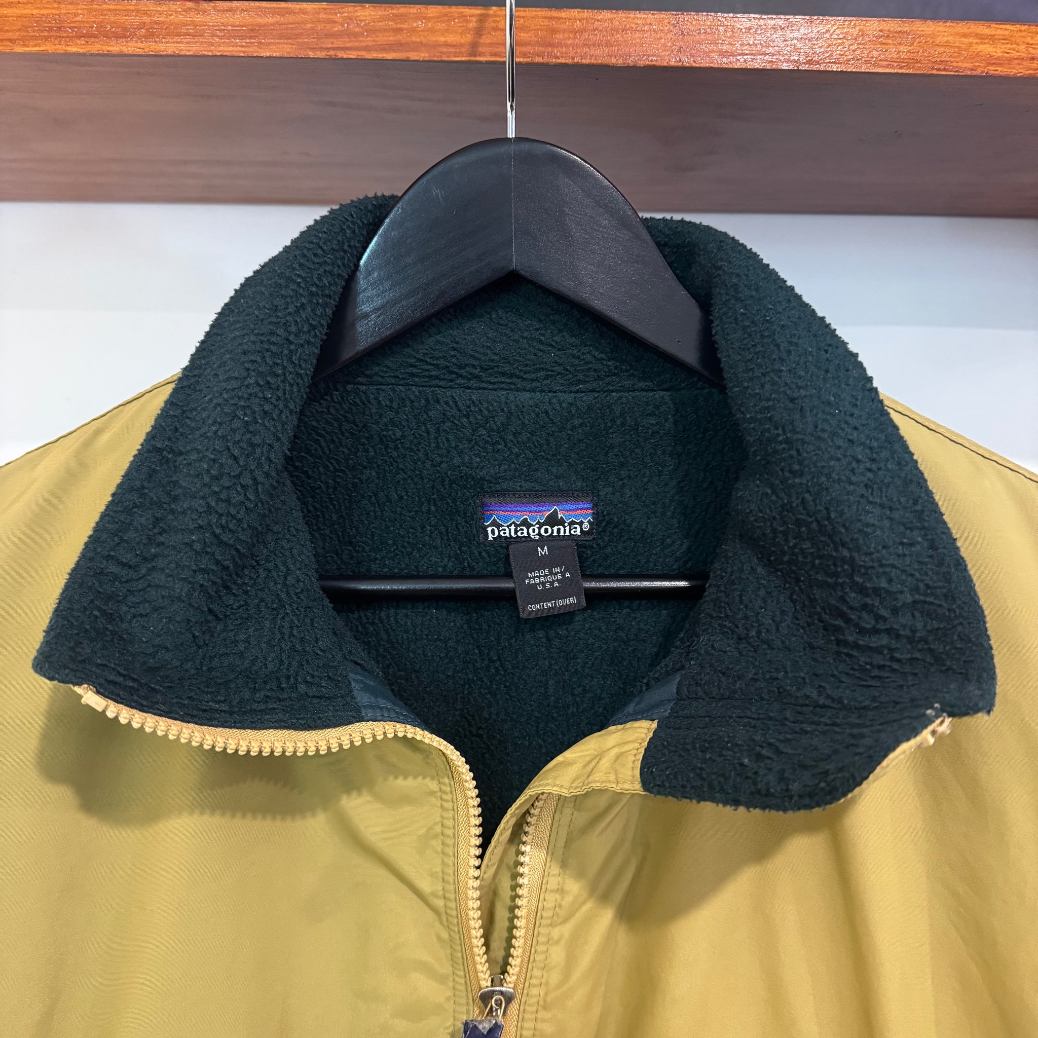 1990'S PATAGONIA FLEECE LINED JACKET - M