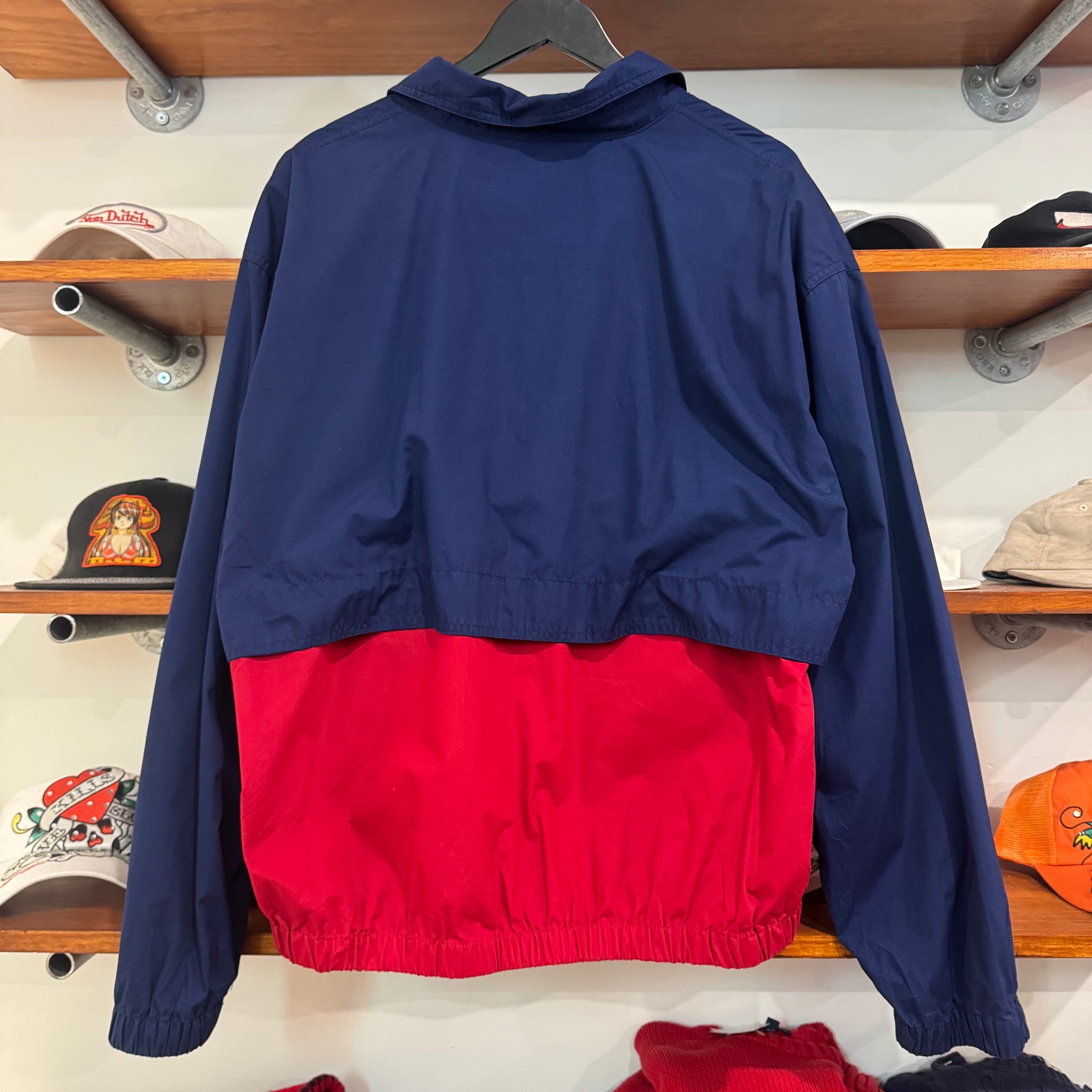 1990'S CHAPS RALPH LAUREN COLLARED TWO-TONE JACKET - L/XL