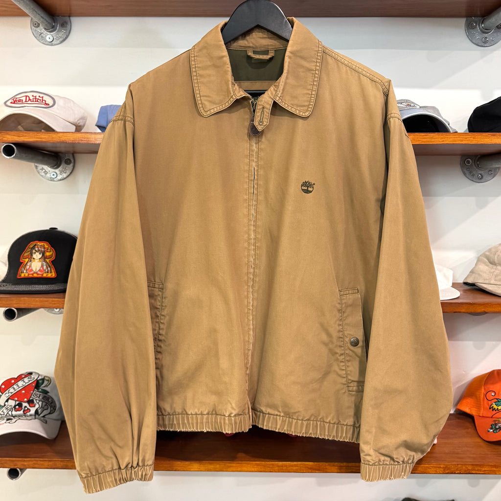 1990'S TIMBERLAND EMBROIDERED HARRINGTON JACKET - M/L