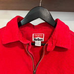 1990'S MARLBORO CORDUROY 1/4 ZIP JACKET - XL