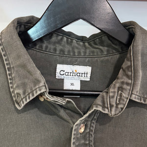 1990'S CARHARTT 'HEAVY BUTTON-UP - XL