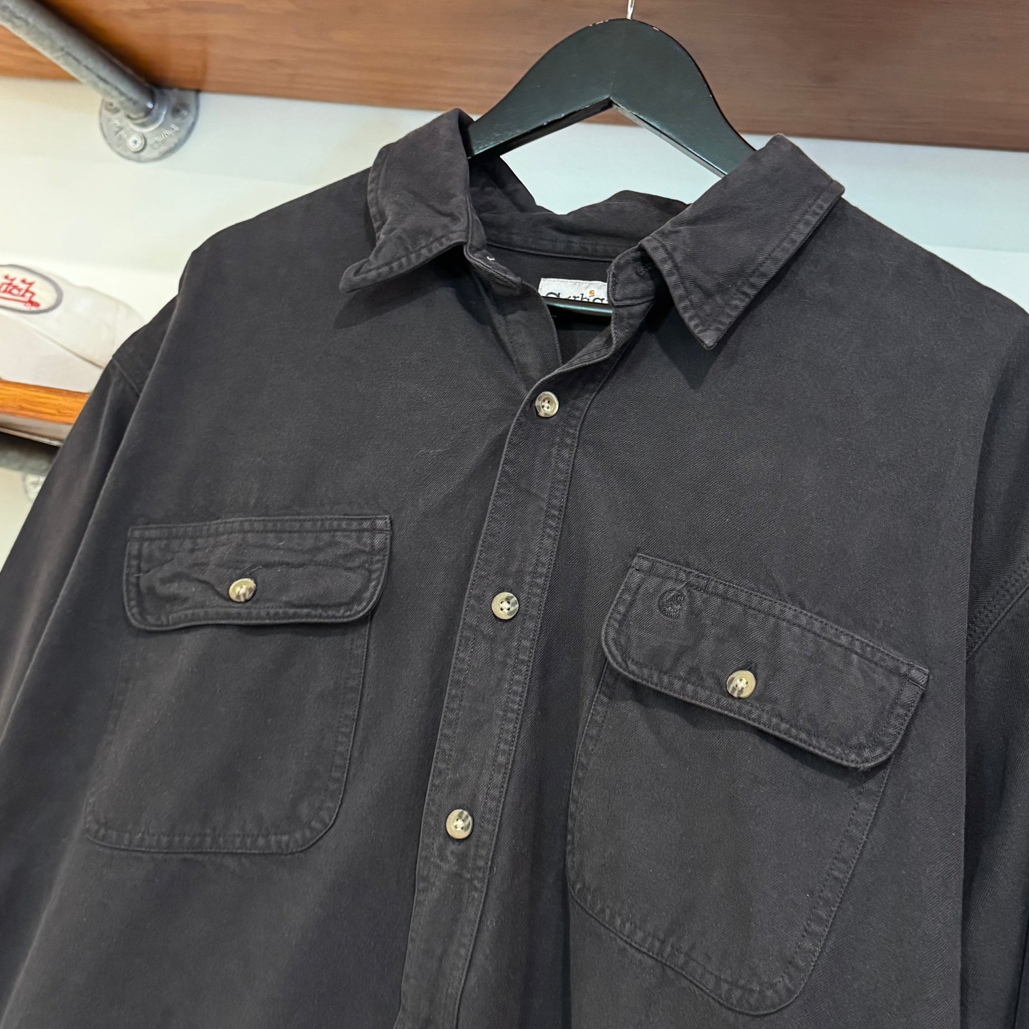 1990'S CARHARTT 'HEAVY BUTTON-UP - XXL