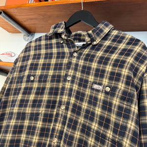 1990'S CARHARTT PLAID BUTTON-UP - XL
