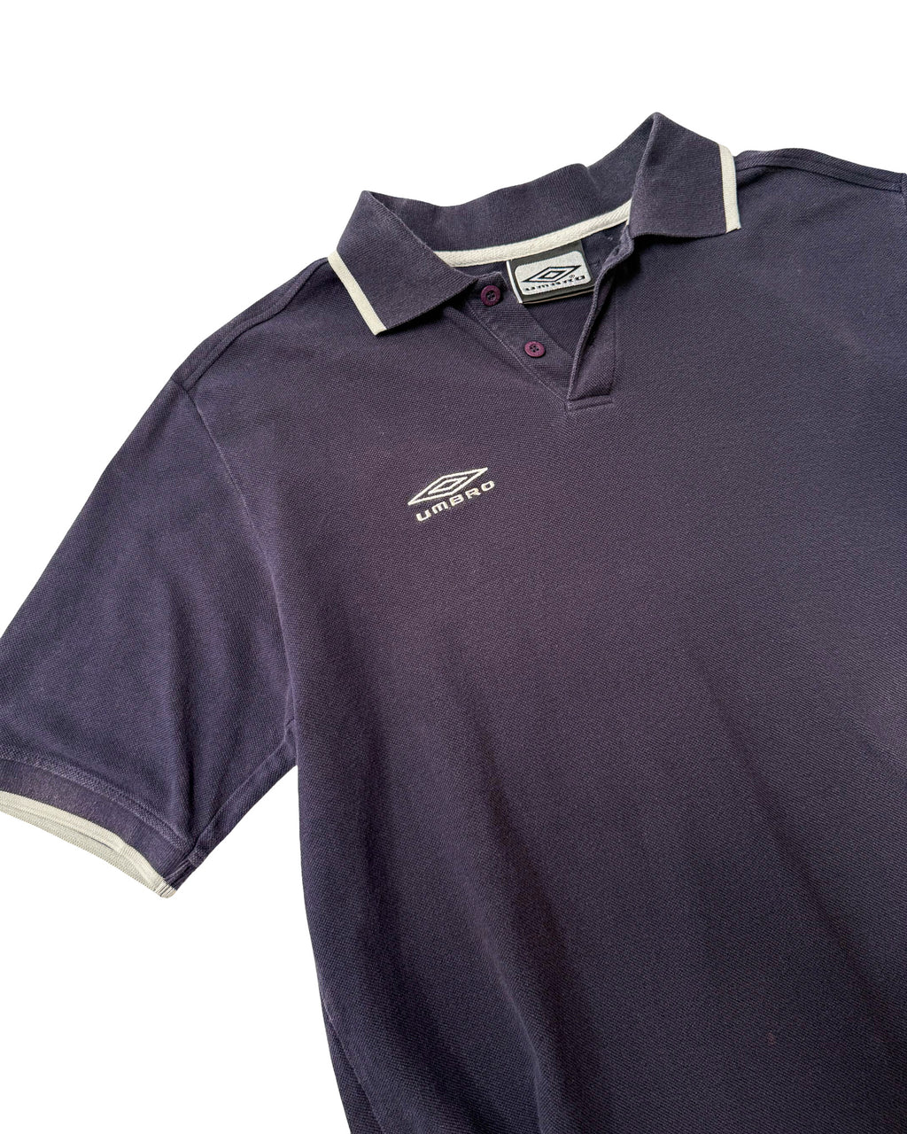 2000'S UMBRO EMBROIDERED POLO SHIRT - L