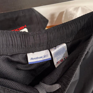 2000'S REEBOK LOGO STRIPED TRACK PANTS - L