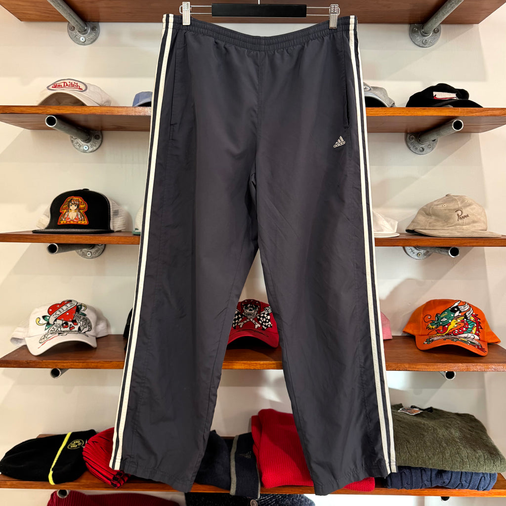 2004 ADIDAS LOGO 3 STRIPE TRACK PANTS - L