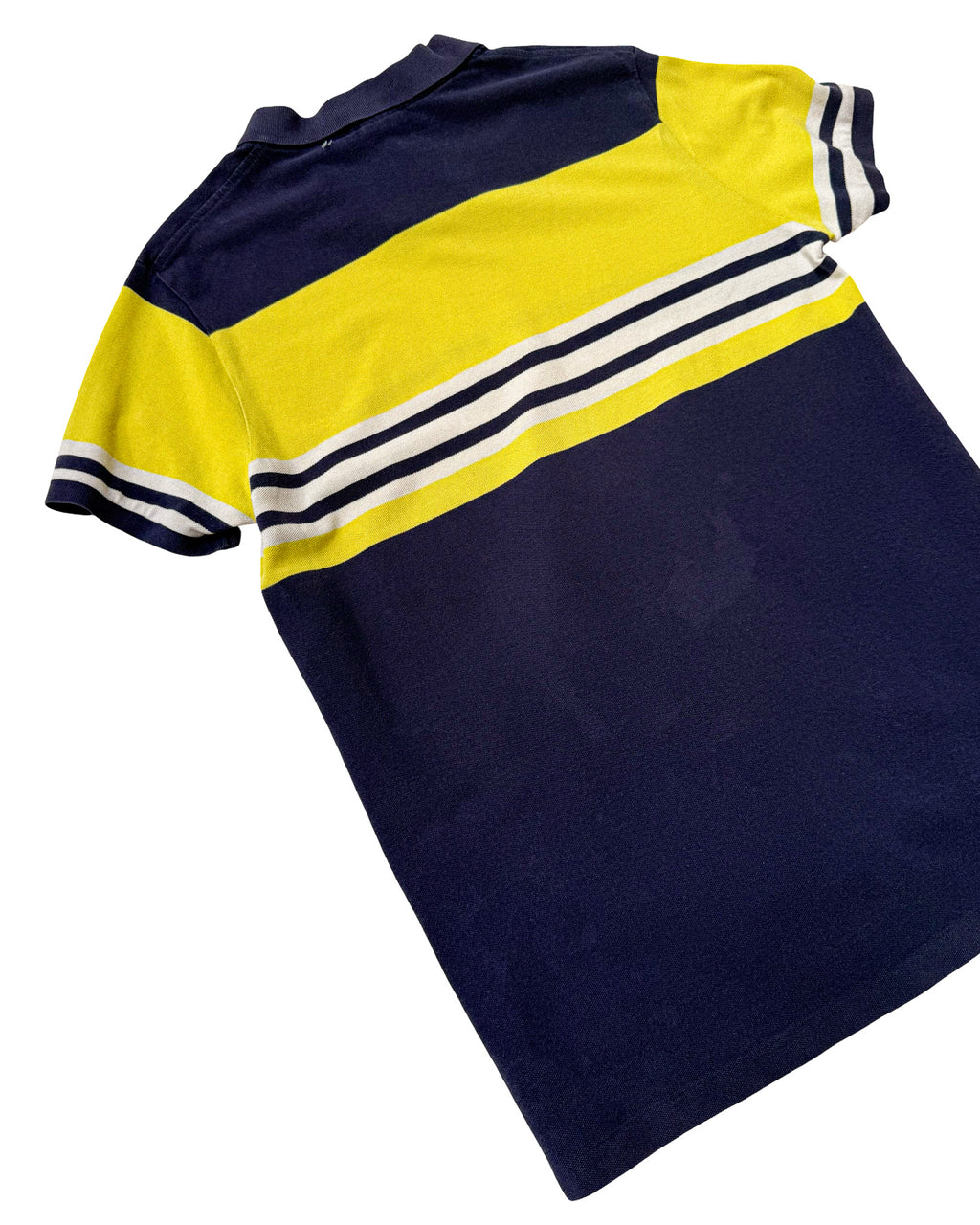 2000'S POLO RALPH LAUREN TWO TONE POLO SHIRT - M