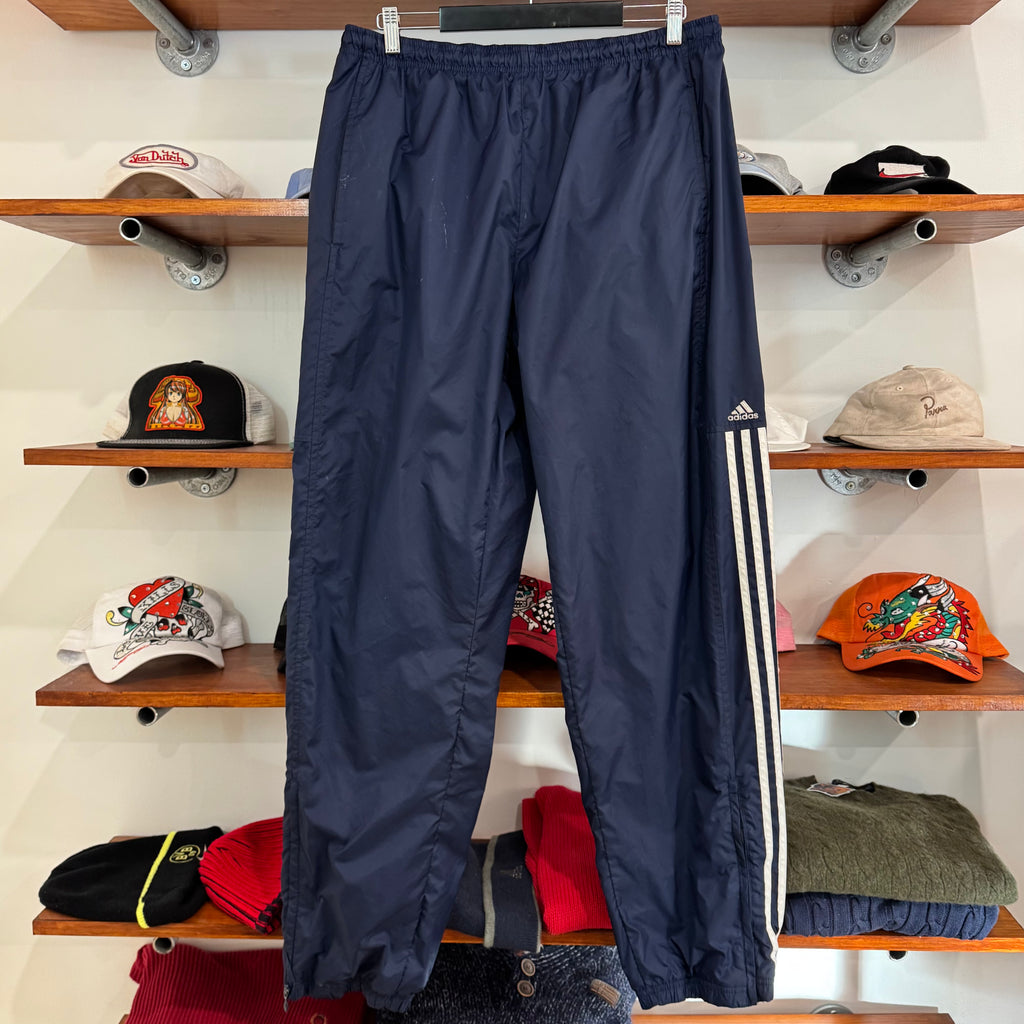 2004 ADIDAS LOGO 3 STRIPE TRACK PANTS - XL