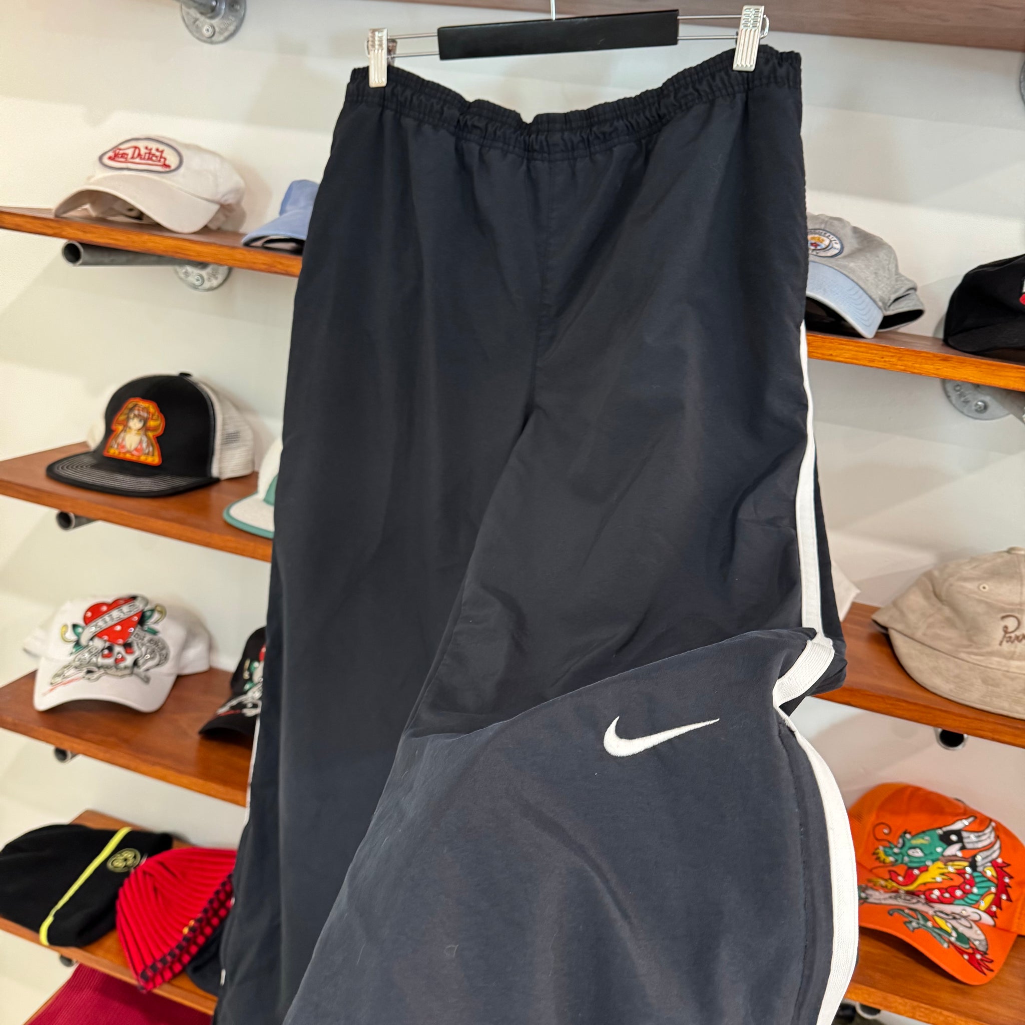 2000'S NIKE LOW SWOOSH TRACK PANTS - L