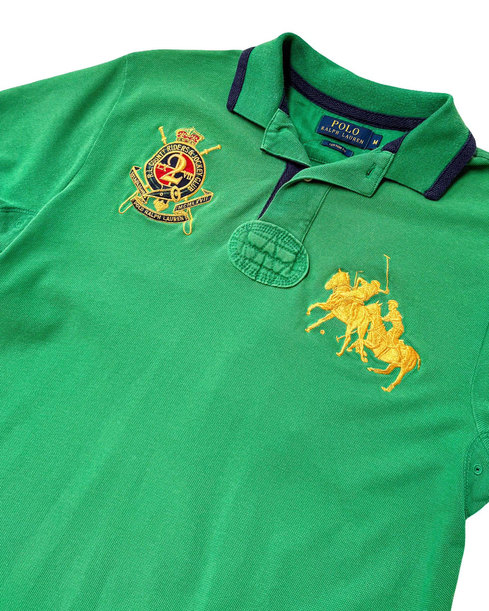 2000'S POLO RALPH LAUREN DOUBLE PONY POLO SHIRT - M