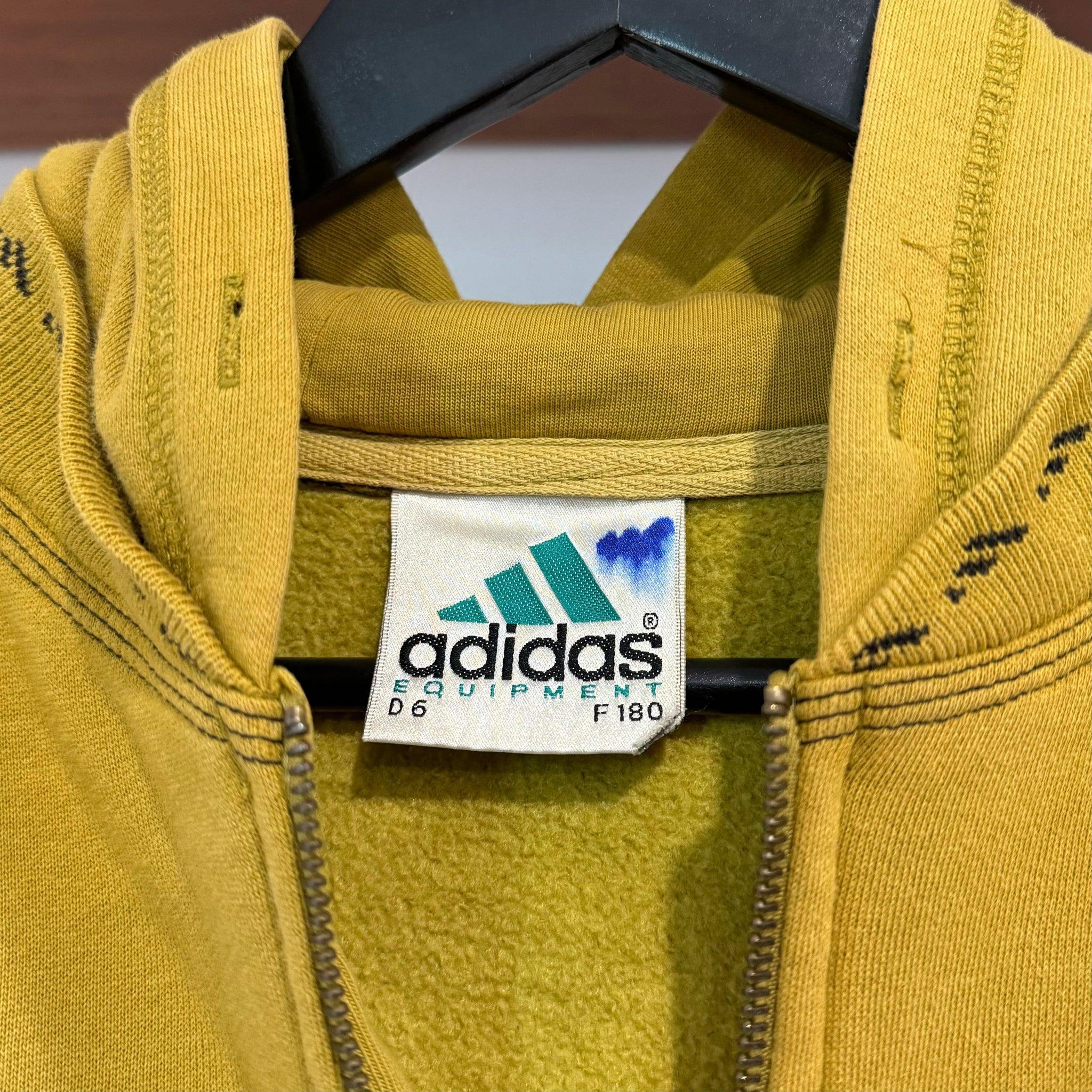 1990'S ADIDAS EQUIPMENT EMBROIDERED JACKET - L