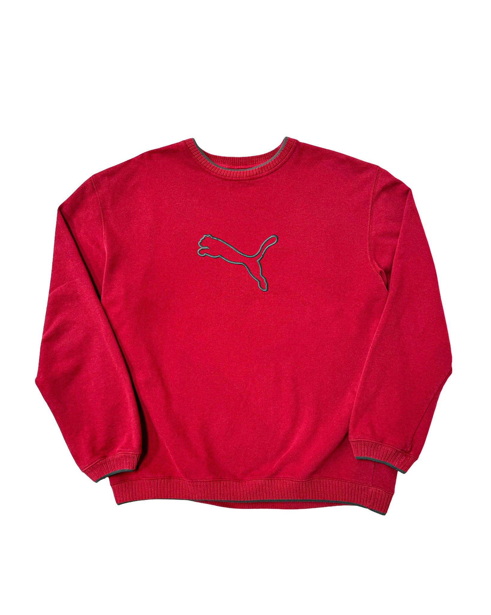 2000'S PUMA LOGO EMBROIDERED SWEATSHIRT - L