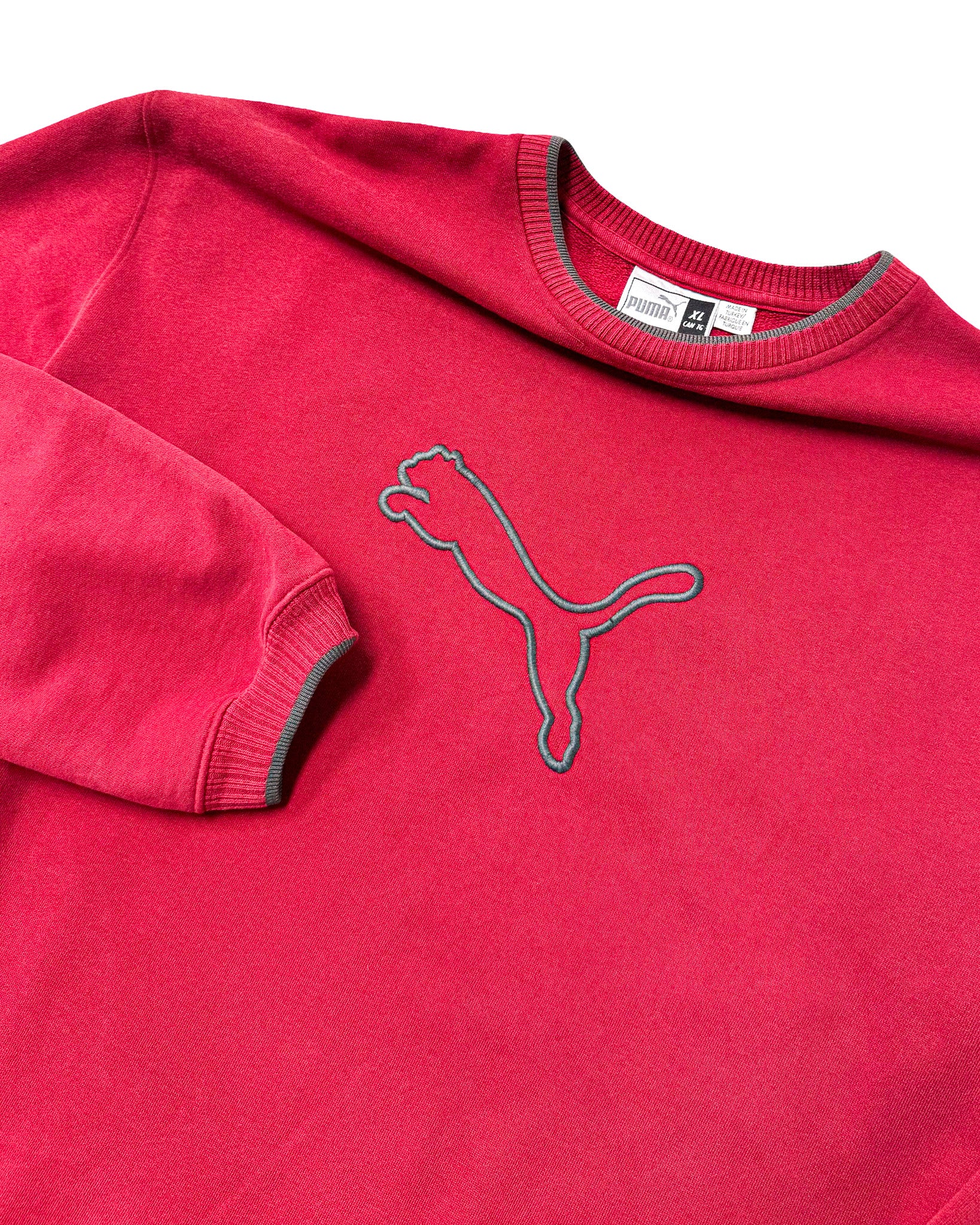 2000'S PUMA LOGO EMBROIDERED SWEATSHIRT - L