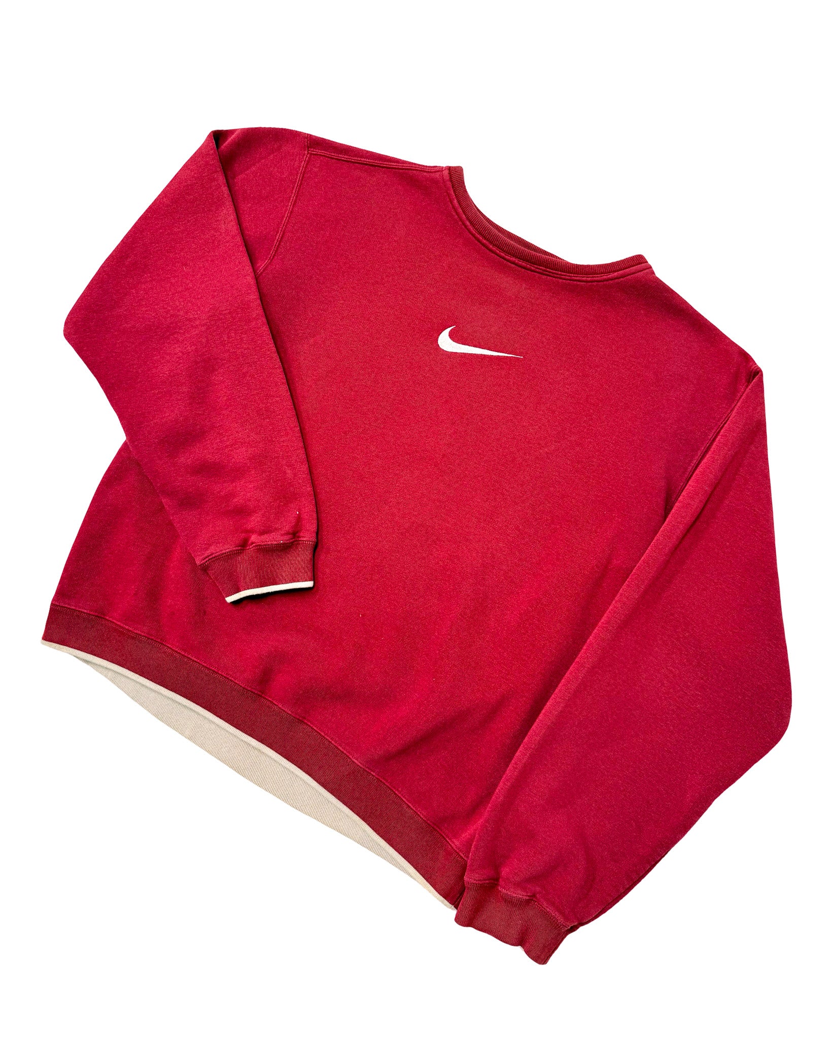 2000'S NIKE SWOOSH TRIM SWEATSHIRT - M