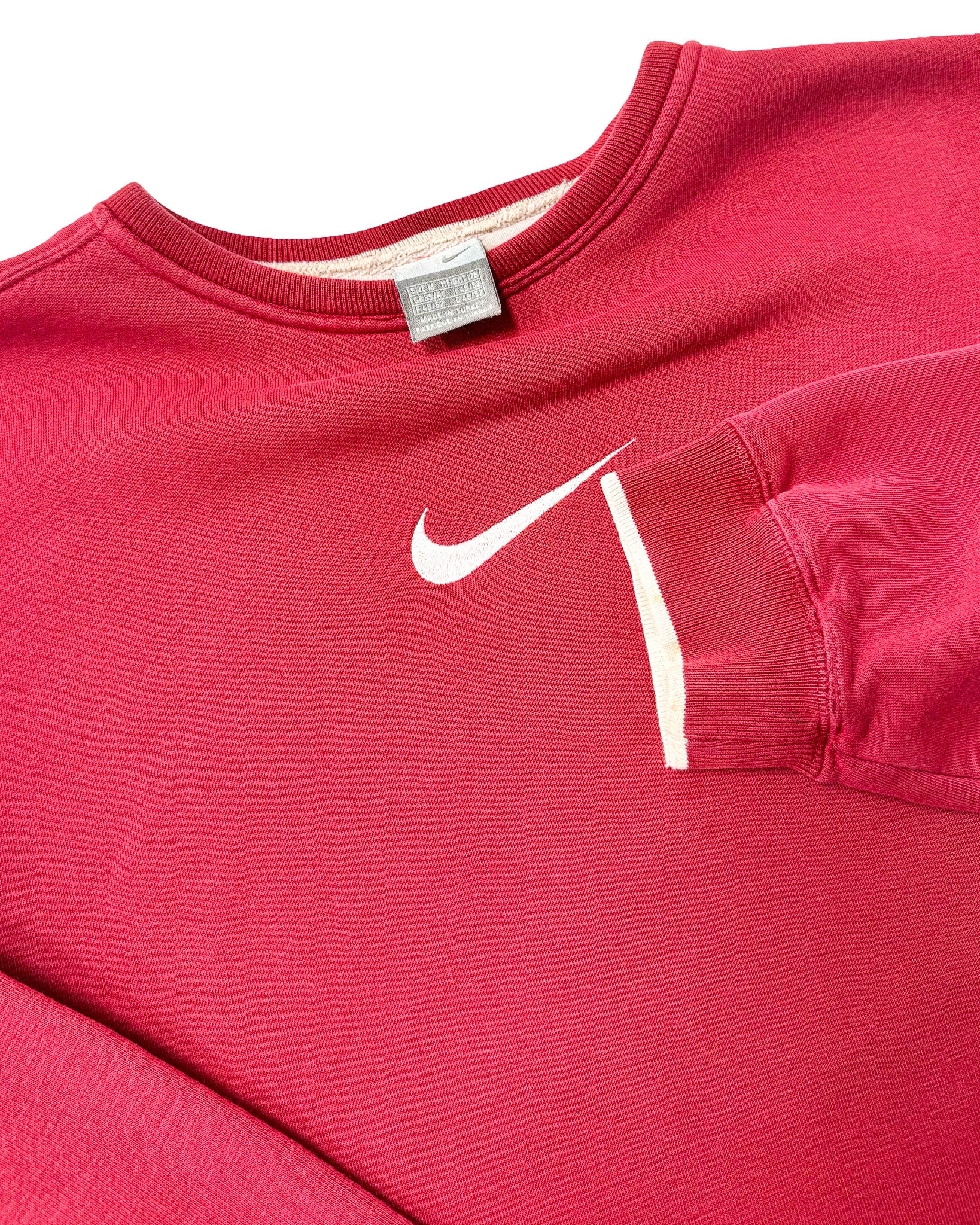 2000'S NIKE SWOOSH TRIM SWEATSHIRT - M