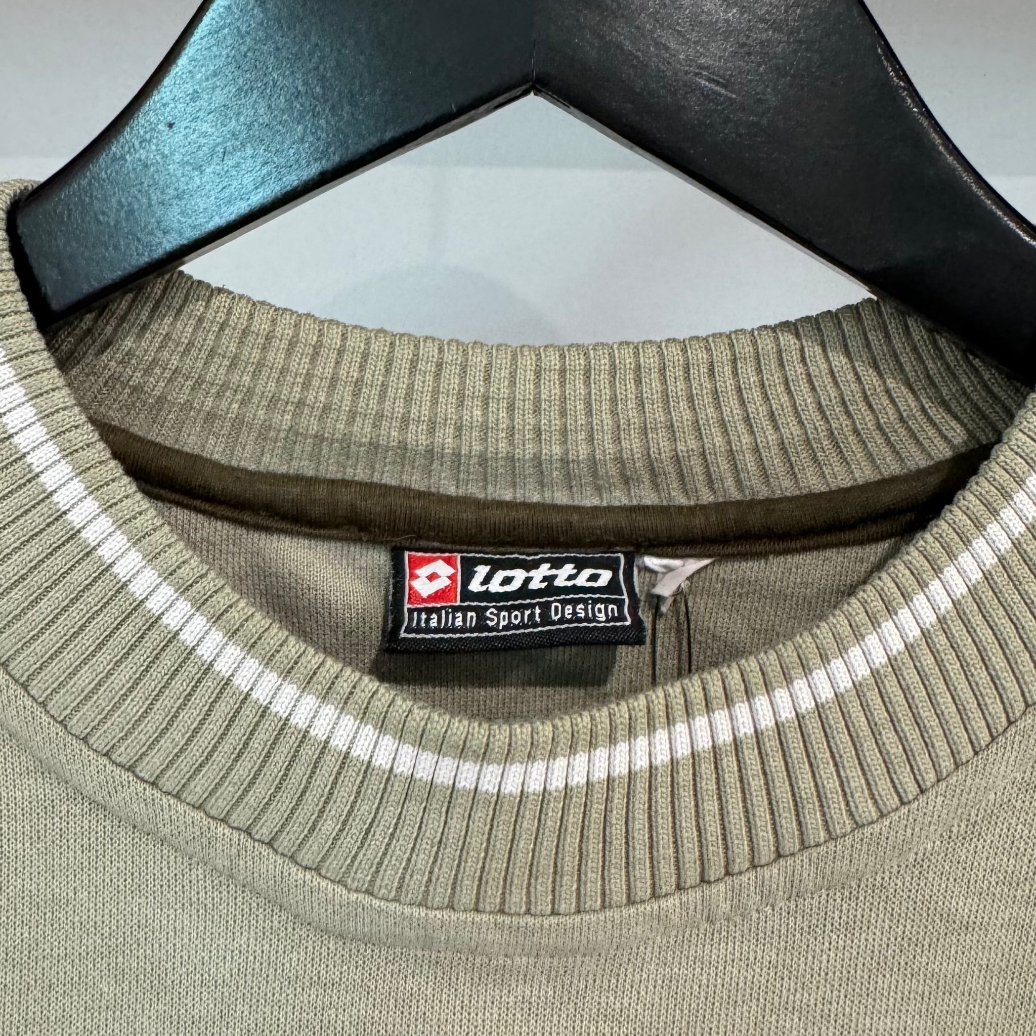 1990'S LOTTO ITALIAN SPORTS EMBROIDERED SWEATSHIRT - XS