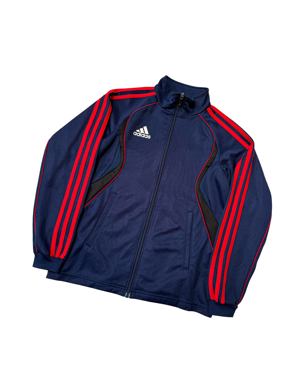 2008 ADIDAS 3-STRIPE PANELS TRACK JACKET - S