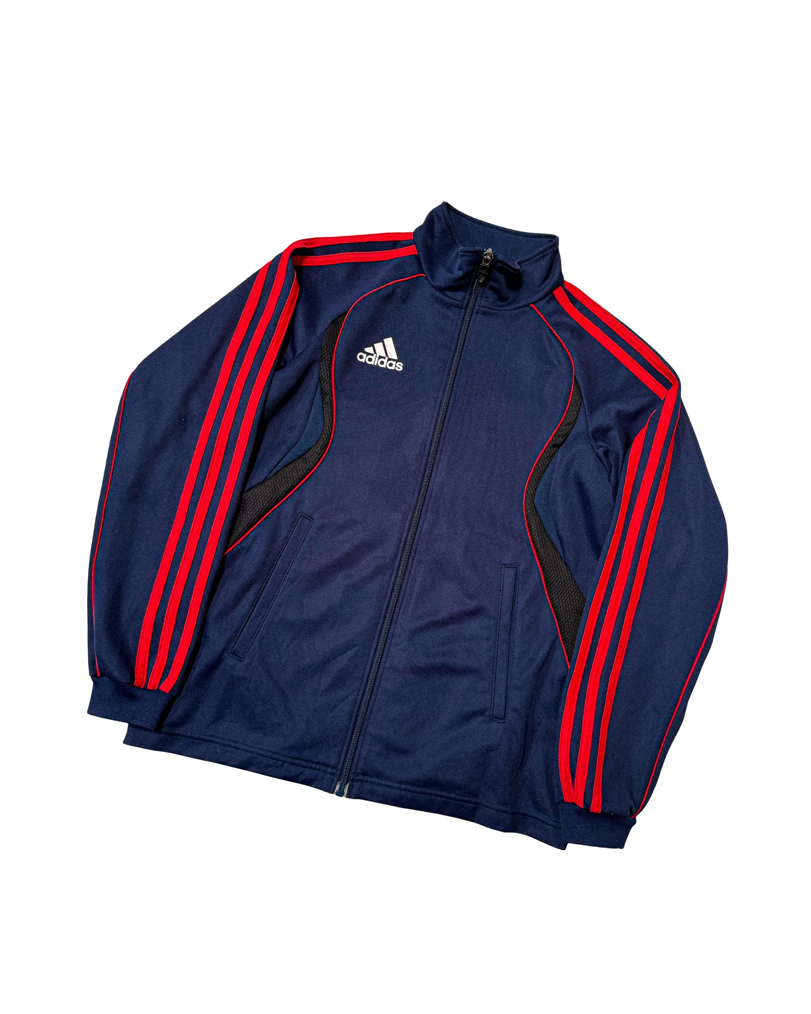 2008 ADIDAS 3-STRIPE PANELS TRACK JACKET - S