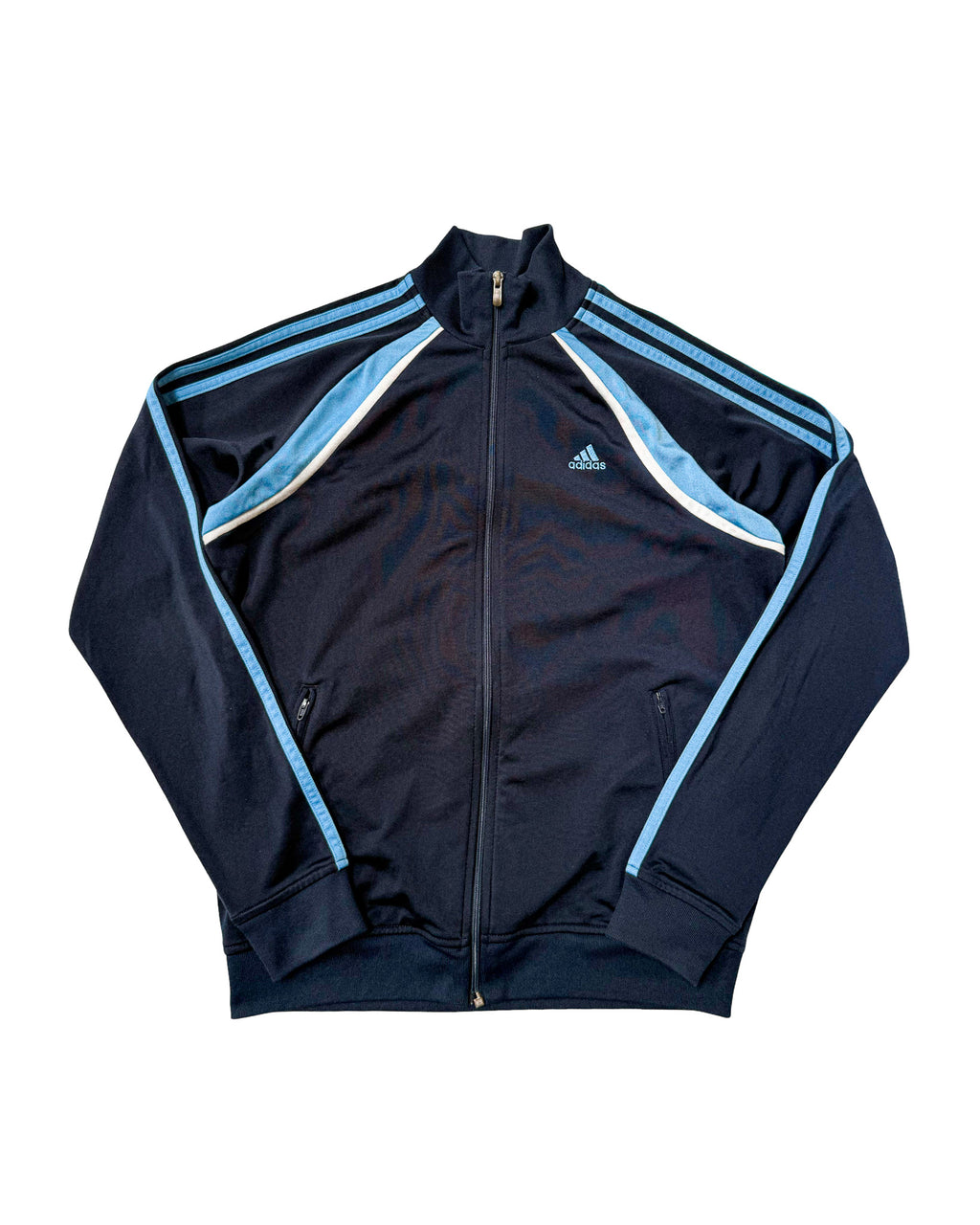 2000'S ADIDAS 3-STRIPE TRACK PANELS JACKET - M