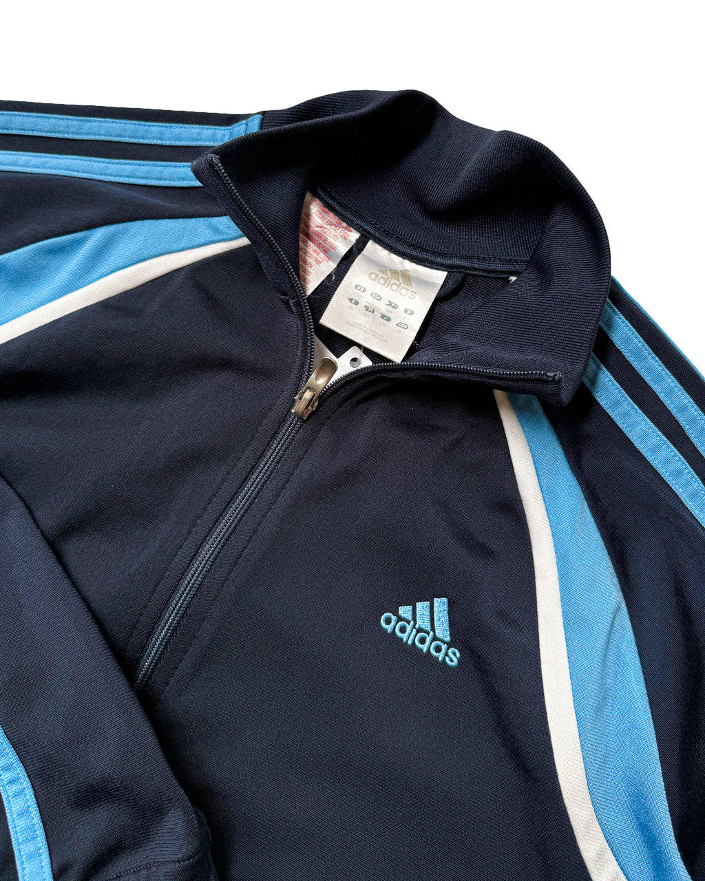 2000'S ADIDAS 3-STRIPE TRACK PANELS JACKET - M