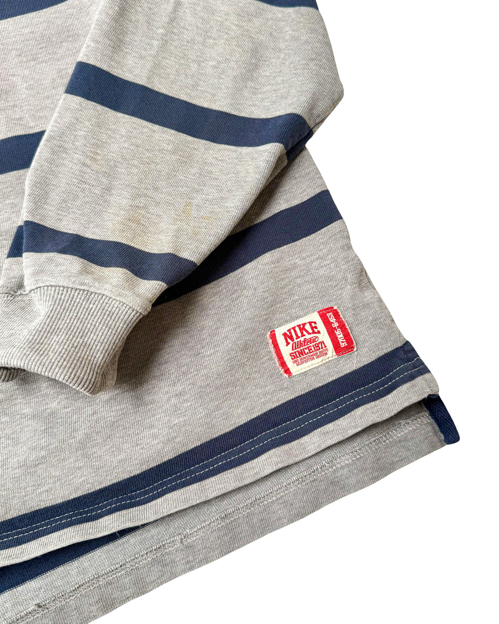 2000'S NIKE ATHLETIC LONG SLEEVE POLO SHIRT - L