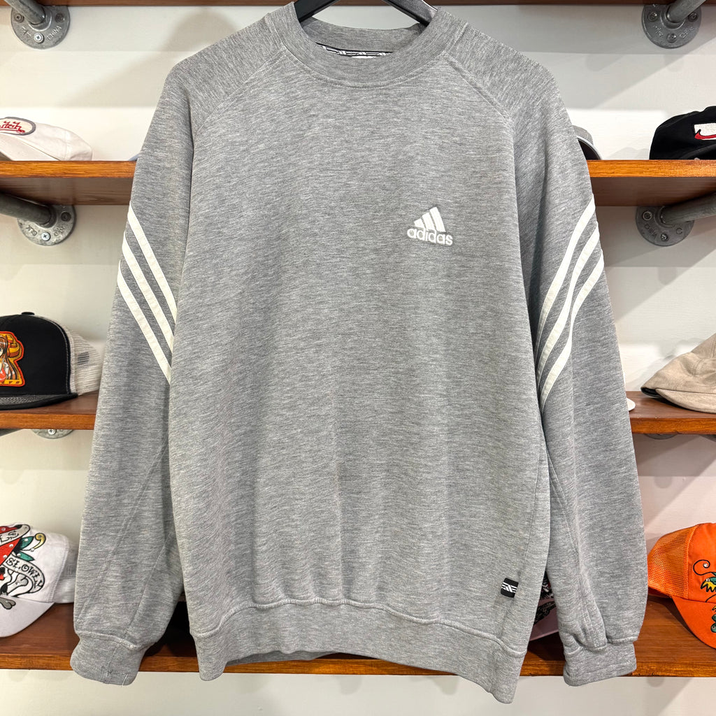 1999 ADIDAS EMBROIDERED 3-STRIPE SWEATSHIRT - M