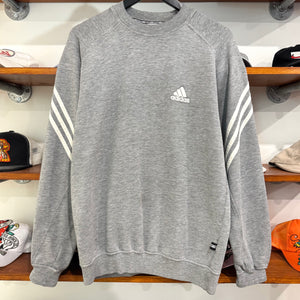 1999 ADIDAS EMBROIDERED 3-STRIPE SWEATSHIRT - M