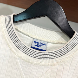 2000'S REEBOK 'WOMEN AND SPORT' RIBBED SWEATSHIRT - S/M
