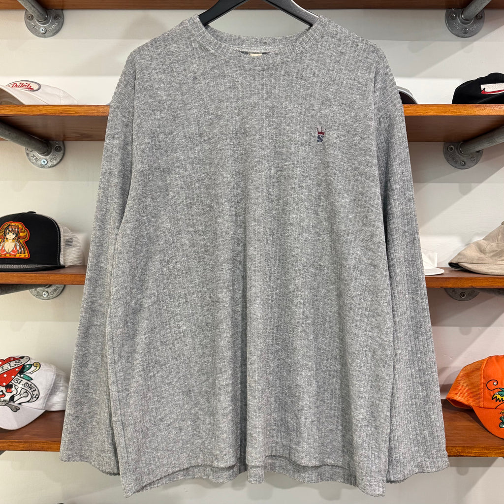 1990'S STUSSY 'MADE IN OZ' FLEECE SWEATSHIRT - L
