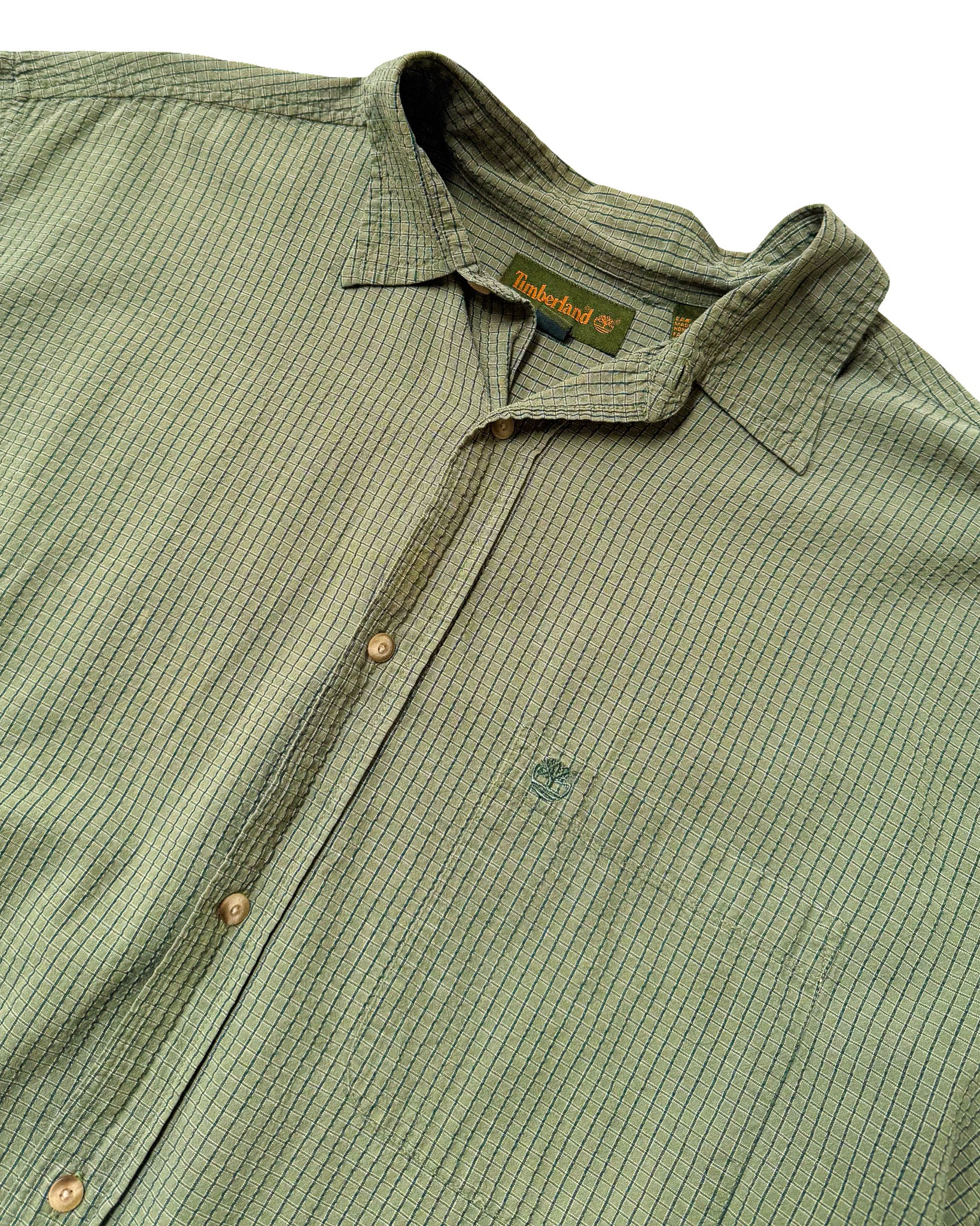 2000'S TIMBERLAND CHECKERED BUTTON-UP - XL
