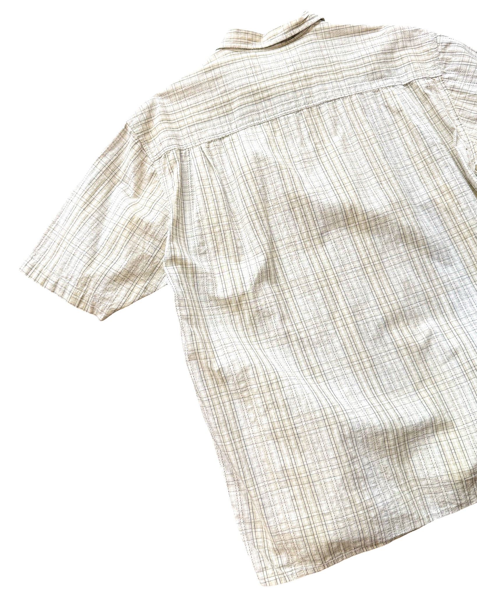 2000'S GUESS JEANS PLAID BUTTON-UP - L/XL