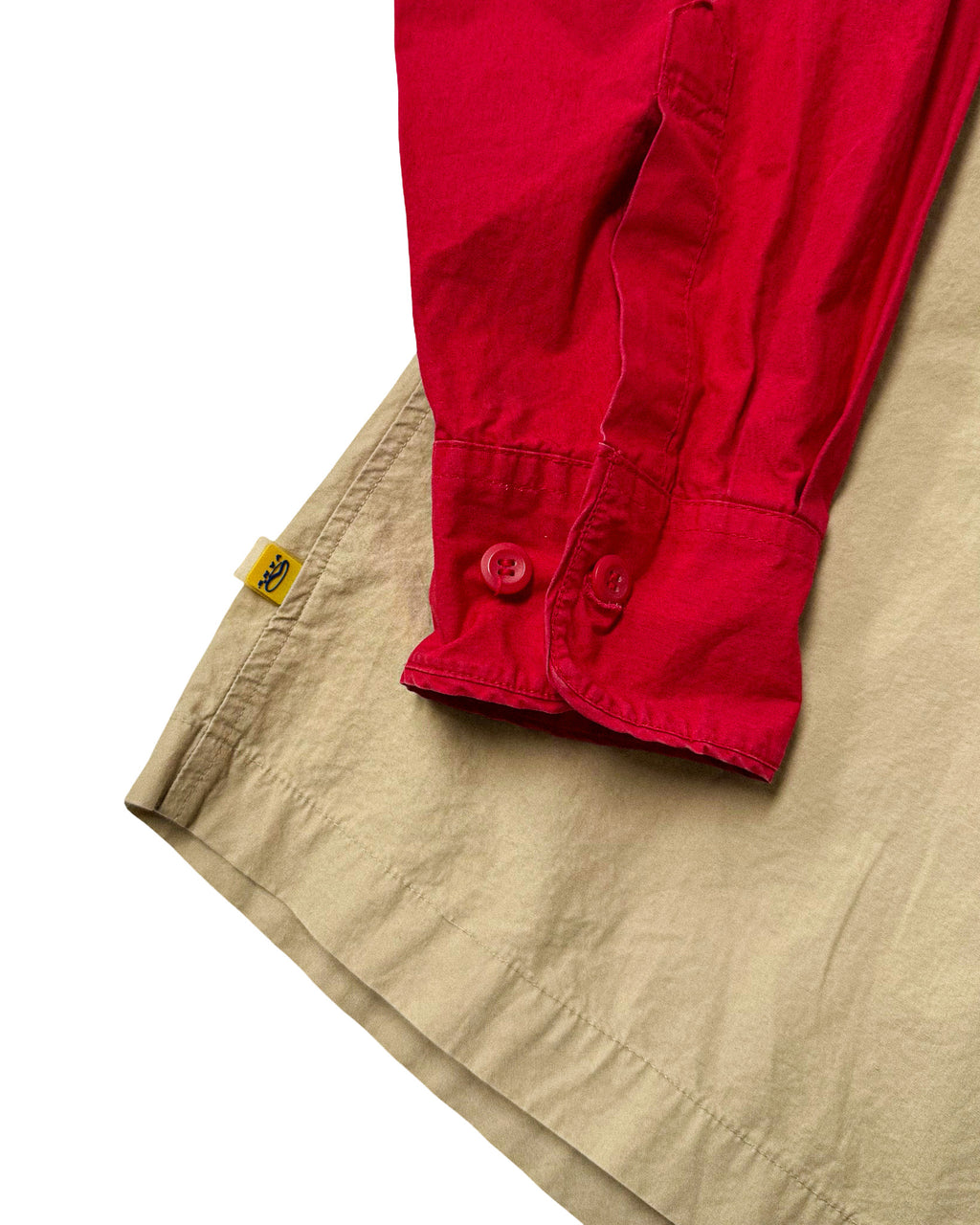 2000'S VANS TWO-TONE LONG SLEEVE BUTTON-UP - M