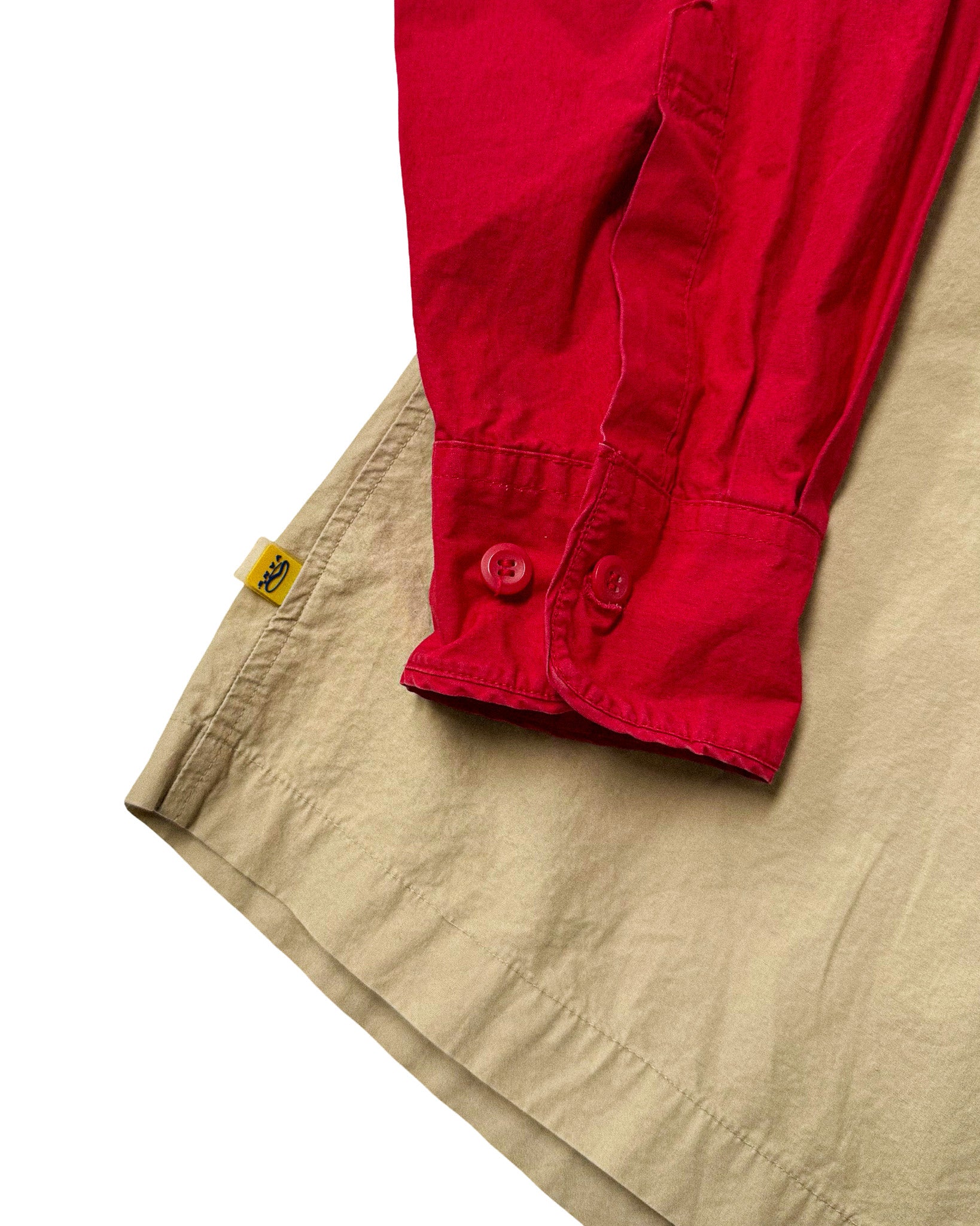 2000'S VANS TWO-TONE LONG SLEEVE BUTTON-UP - M