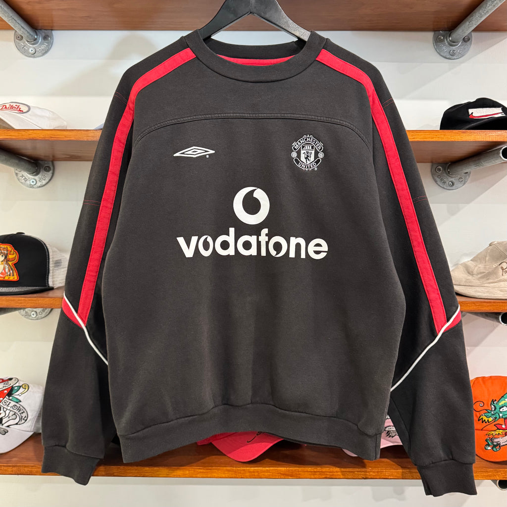 2000'S UMBRO MANCHESTER UNITED FOOTBALL SWEATSHIRT - M