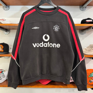 2000'S UMBRO MANCHESTER UNITED FOOTBALL SWEATSHIRT - M