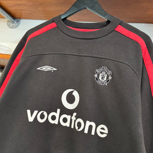 2000'S UMBRO MANCHESTER UNITED FOOTBALL SWEATSHIRT - M