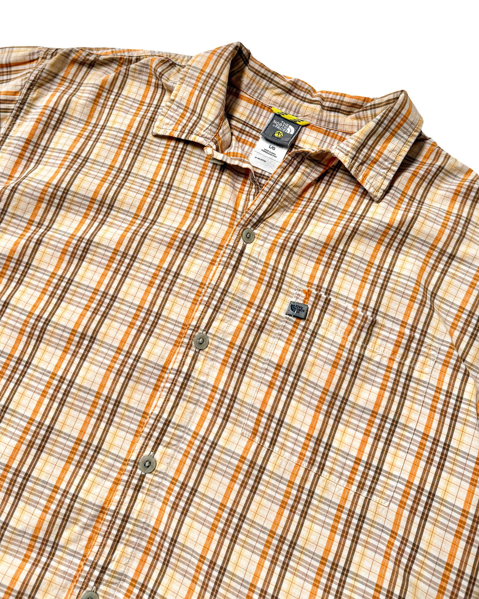 2000'S THE NORTH FACE PLAID BUTTON-UP - M