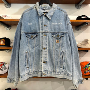 1990'S CARHARTT 'STEVE' DENIM WORKWEAR JACKET - XL