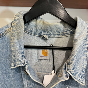 1990'S CARHARTT 'STEVE' DENIM WORKWEAR JACKET - XL