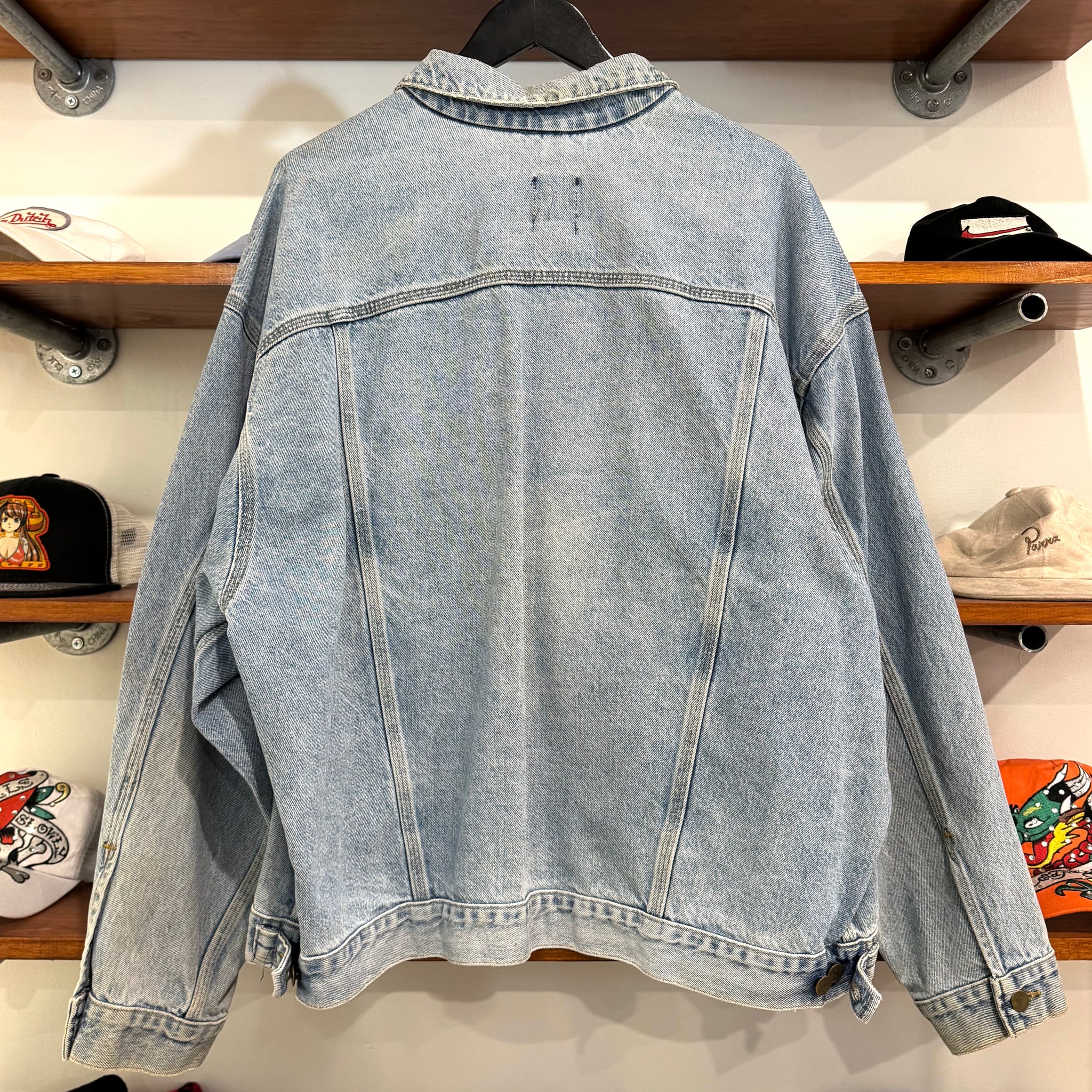 1990'S CARHARTT 'STEVE' DENIM WORKWEAR JACKET - XL