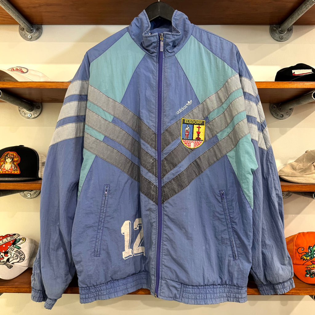 1980'S ADIDAS FOOTBALL 'ELSDORF' PANELSJACKET - L