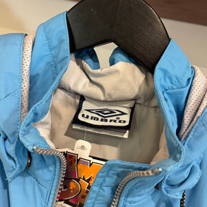 2000'S UMBRO STRIPED SPRAY JACKET - M
