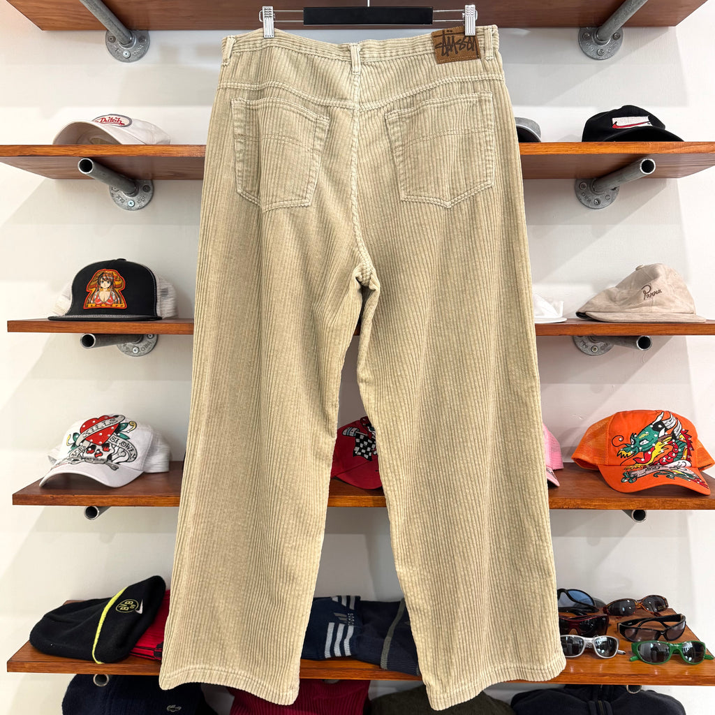 1990'S STUSSY WORKGEAR 'MADE IN OZ' CORDUROY PANTS - 35