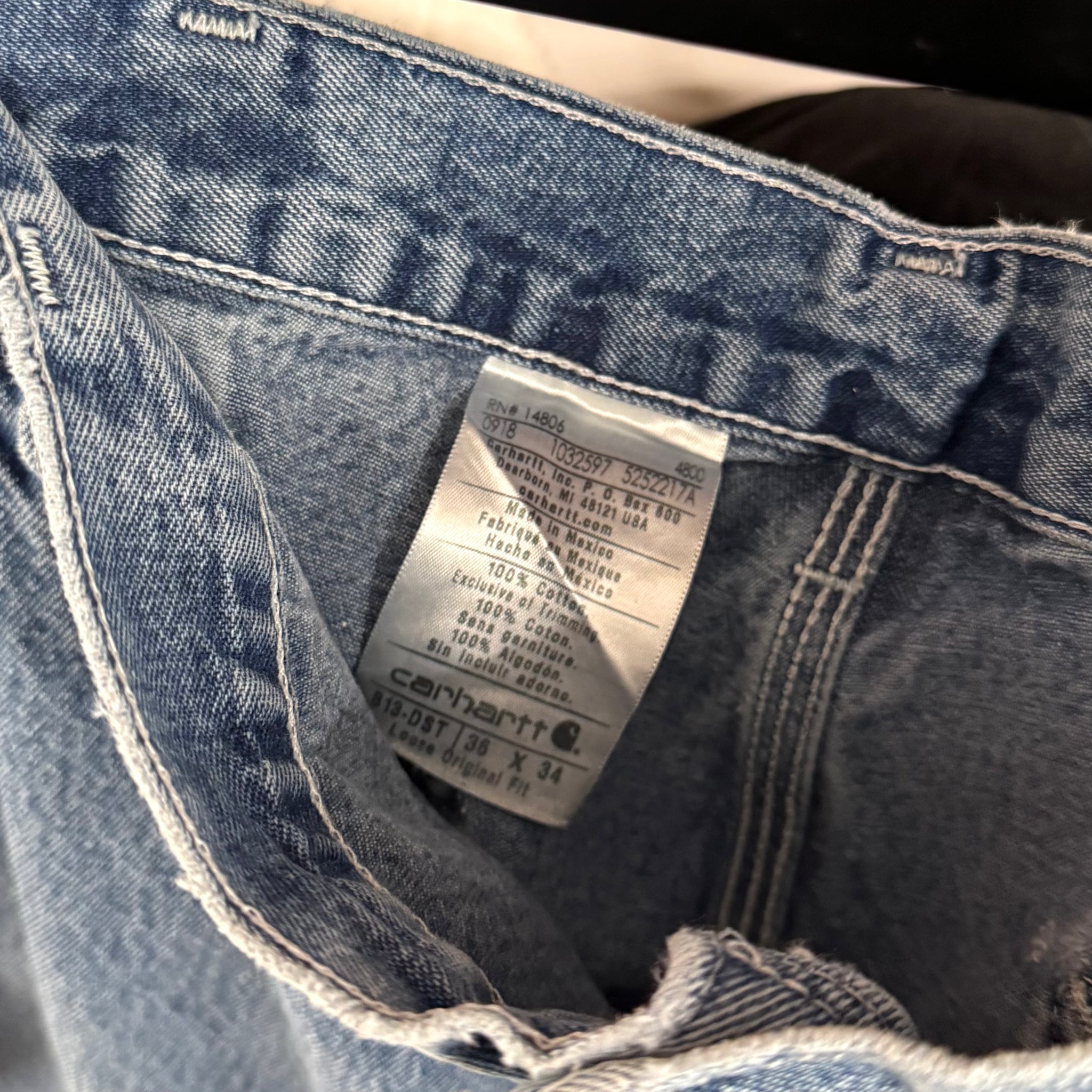 2018 CARHARTT CARPENTER PANTS - 34